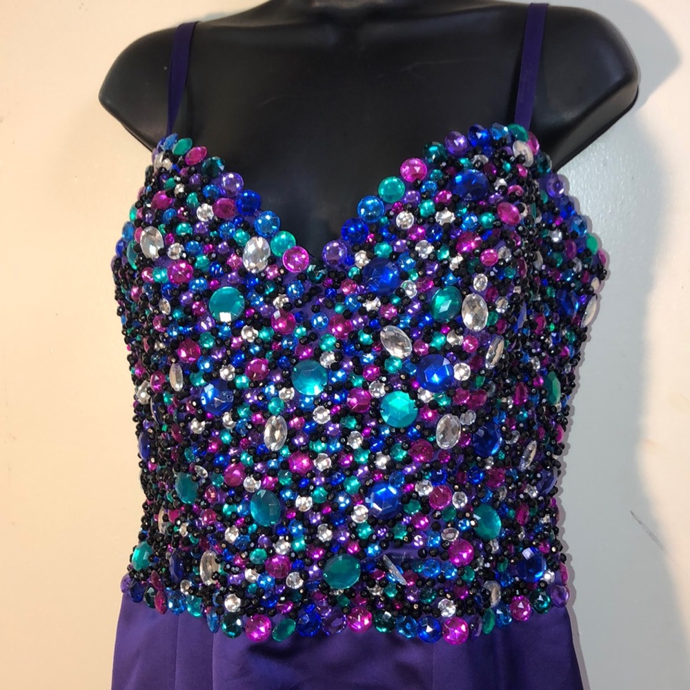 Black Tie Purple Dress